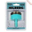 Коронка алмазная по керамике и керамограниту 55х30 мм цилиндрический хвостовик HILBERG Scalpel HMS055