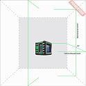 Лазерный уровень построитель плоскостей ADA Cube 3D Green Professional Edition в комплекте штатив