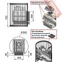 Печь каменка для бани и сауны ВЕЗУВИЙ Легенда Люкс 16 270 без выносного тоннеля