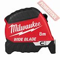 Рулетка измерительная 8 м 35 мм с метрической шкалой MILWAUKEE Premium Wide Blade Magnetic Gen II 8 м