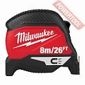 Рулетка измерительная 8 м 30 мм с метрической и футовой шкалой MILWAUKEE Premium Magnetic Gen IV 8 м