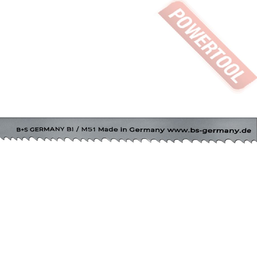 Ленточное биметаллическое полотно по металлу M51 2455х20х0,9 мм 4/6 TPI B+S GERMANY