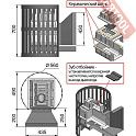 Печь каменка для бани и сауны ВЕЗУВИЙ Легенда Ковка 16 Камин 205