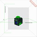 Лазерный уровень построитель плоскостей ADA Cube 360 Green Professional Edition в комплекте штатив