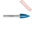 Борфреза твердосплавная с покрытием Blue-Tec форма G 6х18х6х50 мм насечка HP-4 KARNASCH 11.5062-035