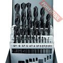 Набор спиральных сверл по металлу HSS DIN 338 1-13 мм цилиндрический хвостовик 25 шт KEIL 300500113