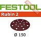 Шлифовальный круг FESTOOL Rubin 2 STF D150/16 P150 RU2/50