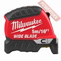 Рулетка измерительная 5 м 35 мм с метрической и футовой шкалой MILWAUKEE Premium Wide Blade Magnetic Gen II 5 м
