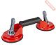 Присоска вакуумная для плитки двойная по шероховатым поверхностям 55 кг RUBI 66952