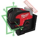 Лазерный уровень построитель плоскостей MILWAUKEE M12 CLL4P-0C