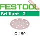 Шлифовальный круг FESTOOL Brilliant 2 STF D150/16 P400 BR2/100